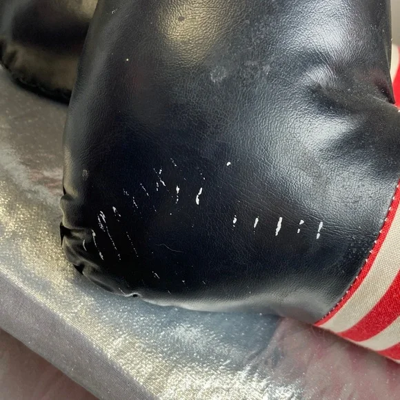 Vintage Classic Raggedy Ann Handmade Christmas Doll Red Hair and Green Dress - Picture 11 of 15